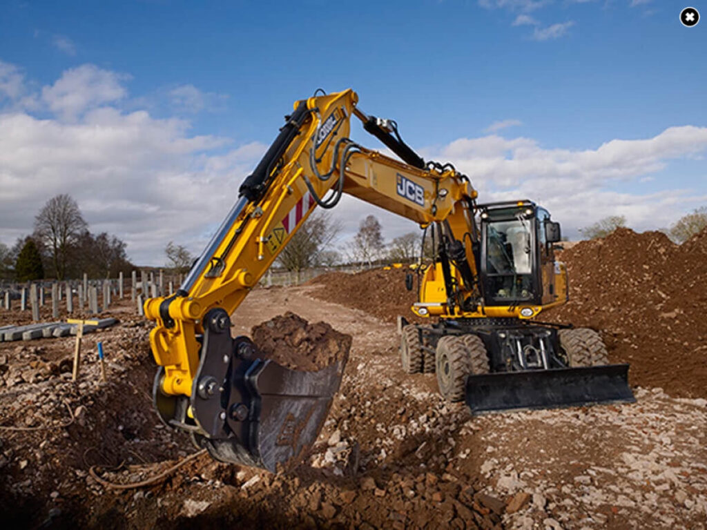 Mobilbagger JCB-Hydradig-110W - Bautechnik-Meißner